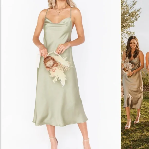 Show me your mumu cowl neck midi dress - Picture 1 of 6